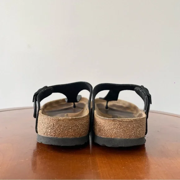 Birkenstock Gizeh Birko Flor Black Thong Sandals | EU 36 - Picture 2 of 6